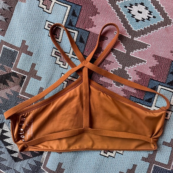 Wolven Pyramid Top Bralette - Tumeric - M - Picture 3 of 7